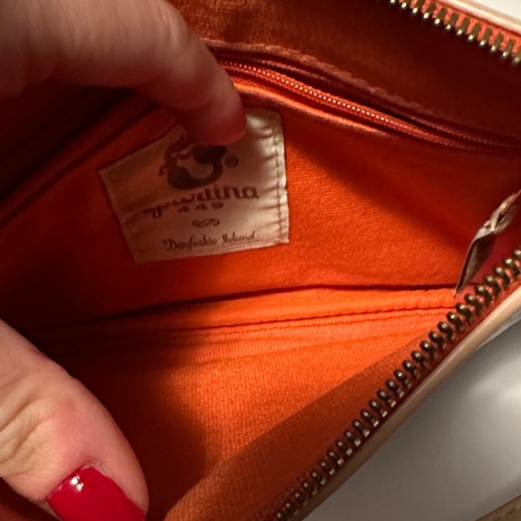 Spartina Beige and Blue Map Print Women's Clutch - Picture 6 of 8